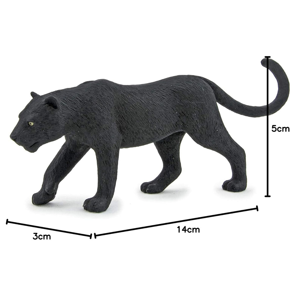 Mojo Fun Wildlife Black Panther Figure