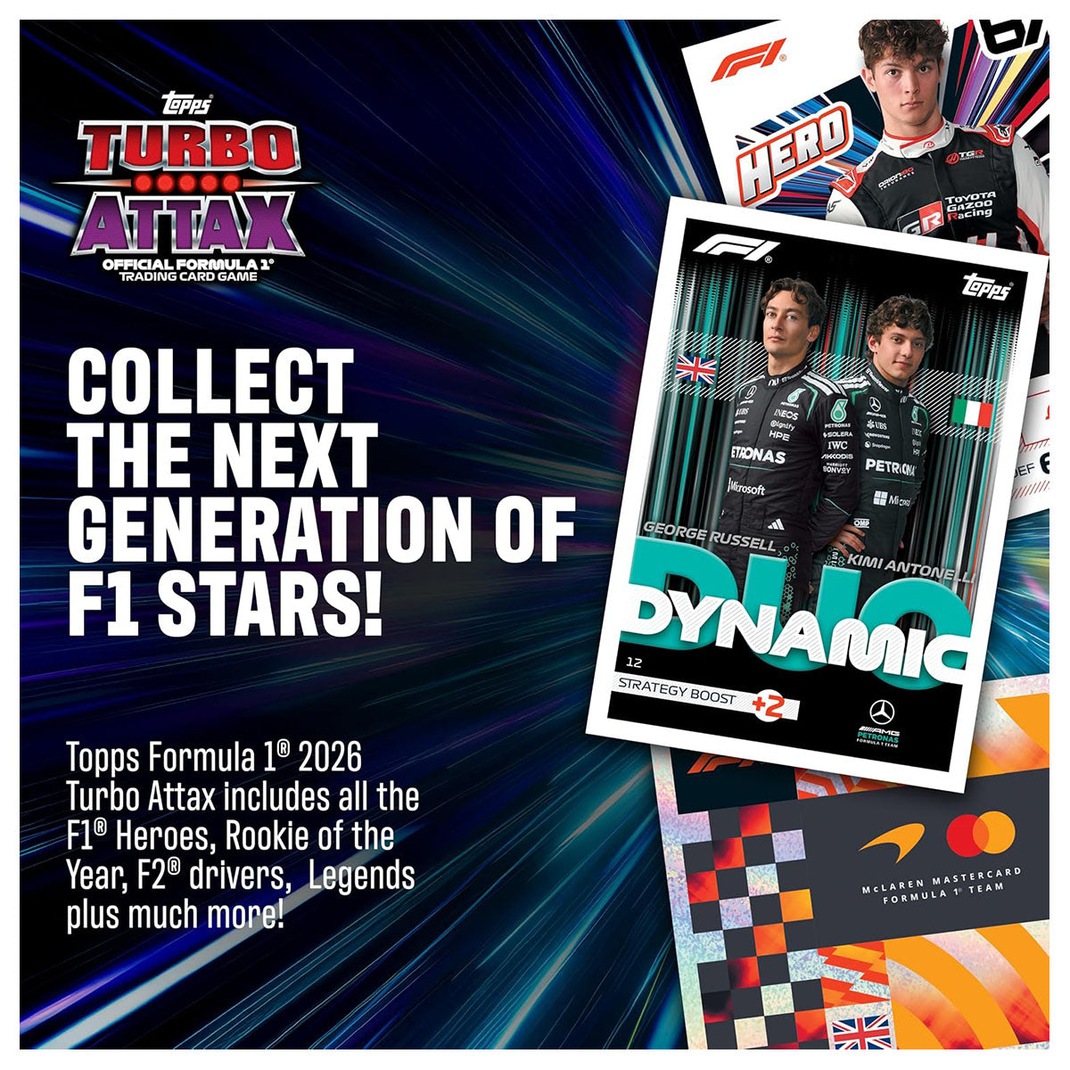 Topps Turbo Attax Formula 1 2026 Trading Card Game Pack