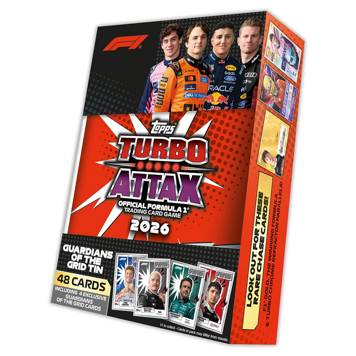Topps Turbo Attax Formula 1 2026 Trading Card Game Mega Tin (styles vary)