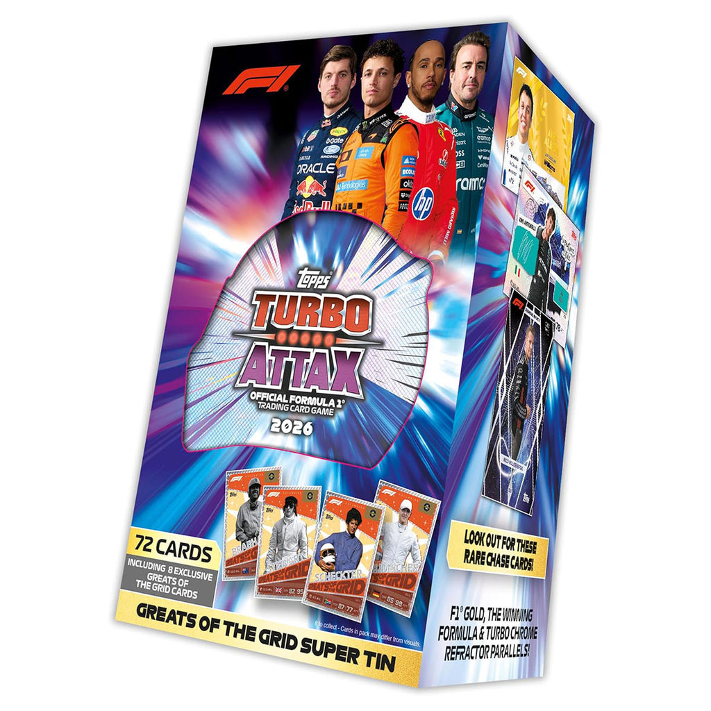 Topps Turbo Attax Formula 1 2026 Trading Card Game Super Tin