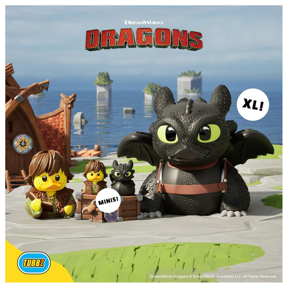 TUBBZ Mini How to Train Your Dragon: Toothless Figure