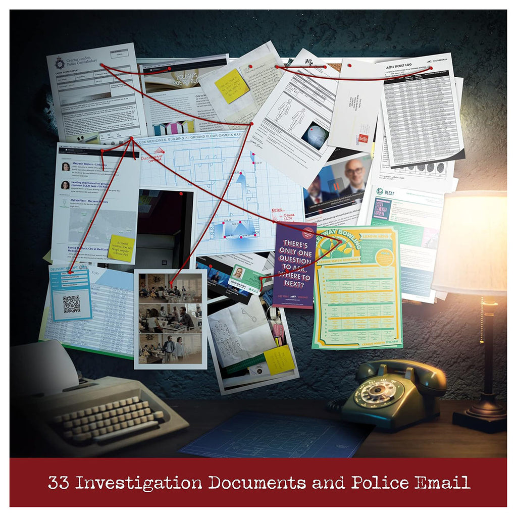 Cryptic Killers: Murder at MediLuck Medicines Case File Game