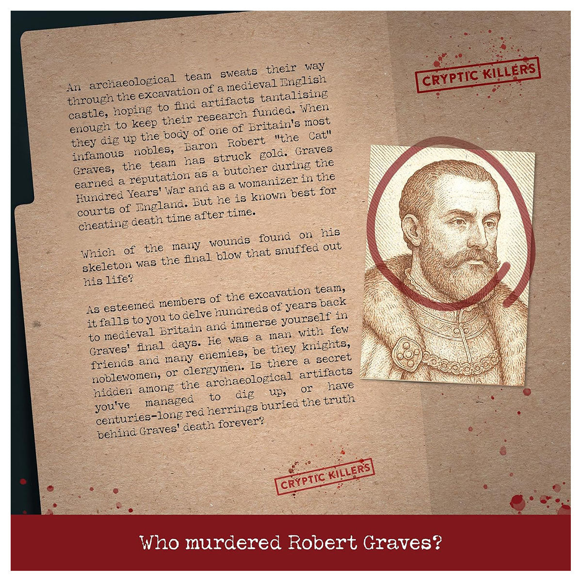 Cryptic Killers: Murder in Medieval Britain Case File Game