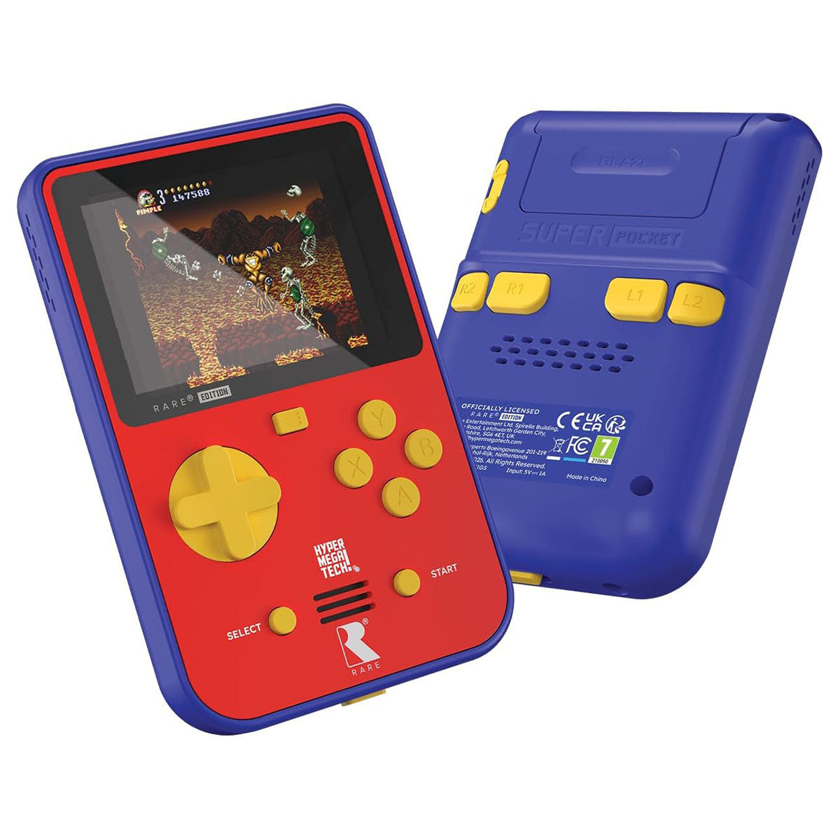 Hyper Mega Tech Super Pocket Rare Edition with 14 Classic Games
