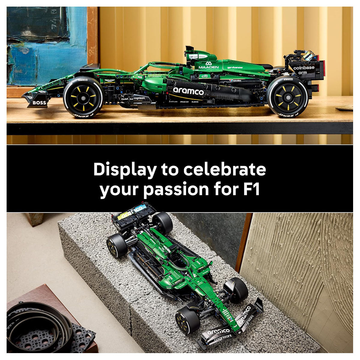 LEGO Technic Aston Martin Aramco AMR25 F1 Car Building Set