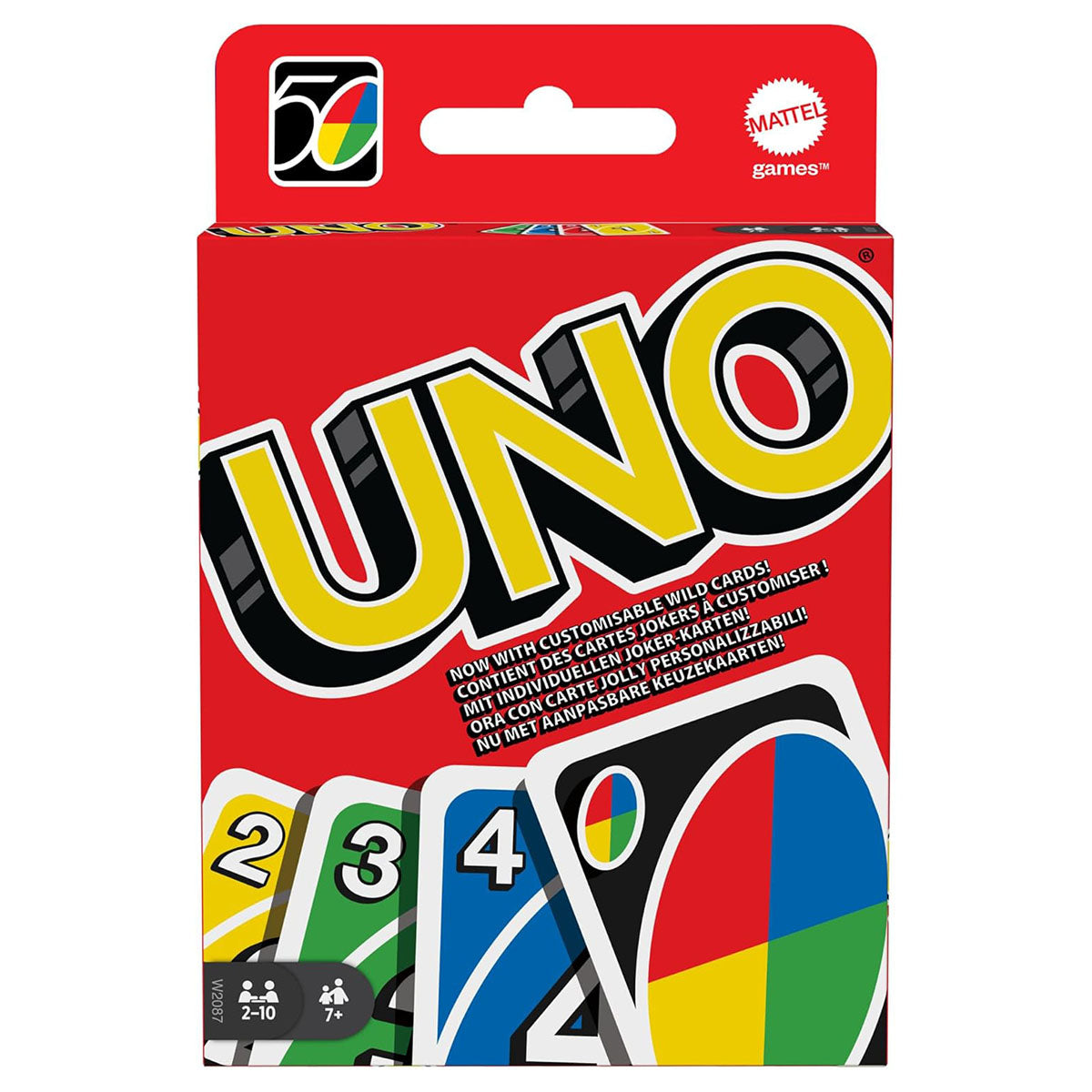UNO card game box classic family game UK edition