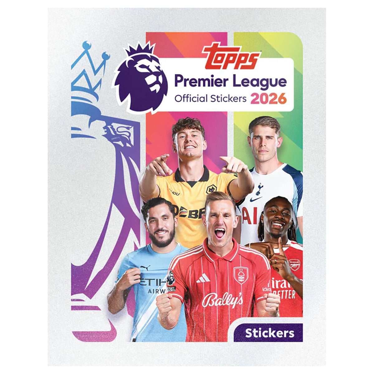 Topps Premier League 2026 sticker packets front view