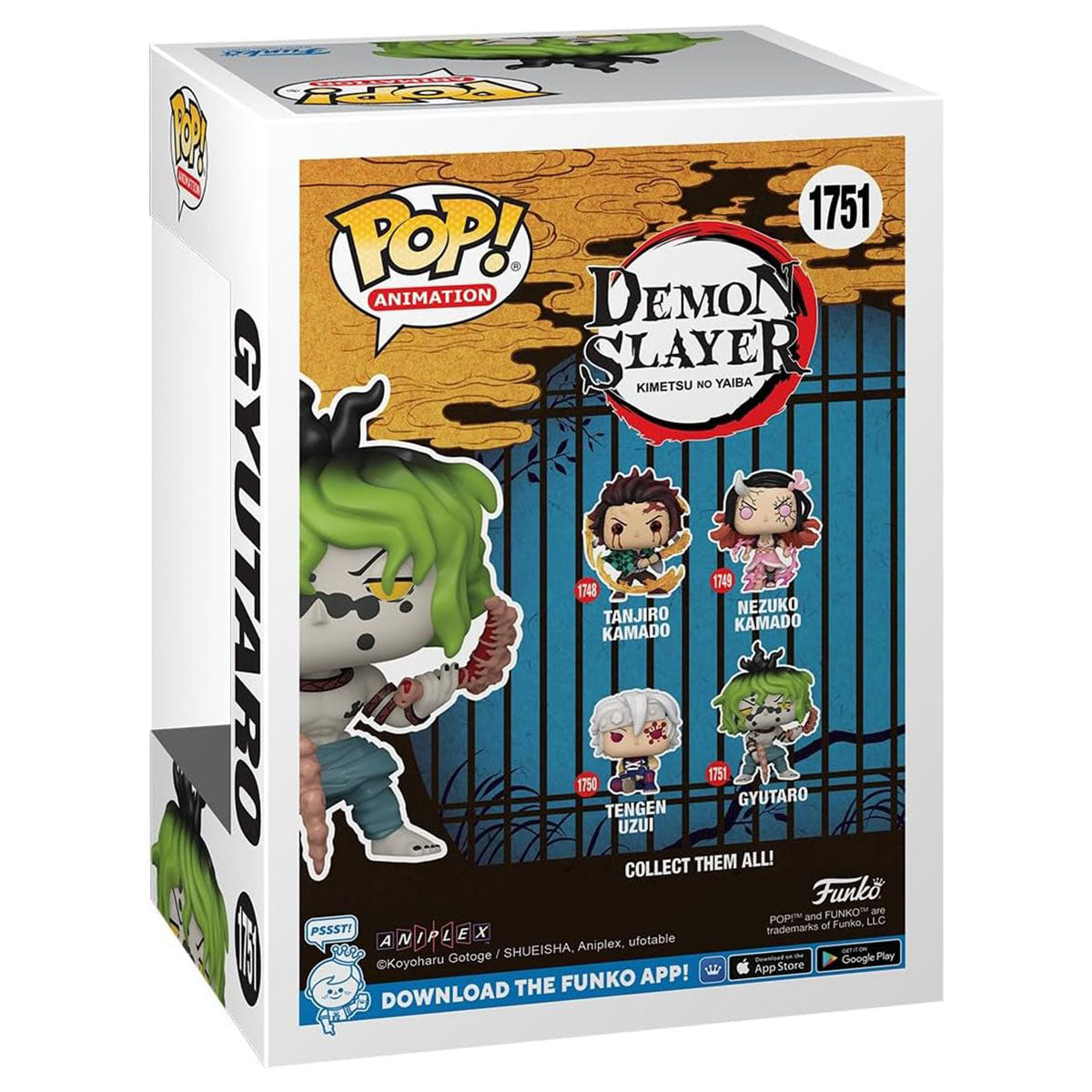 Funko Pop! Animation: Demon Slayer: Gyutaro Vinyl Figure #1751