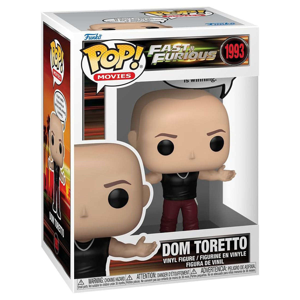 Funko Pop! Movies: Fast & Furious: Dom Toretto (Winning is Winning) Vinyl Figure #1993