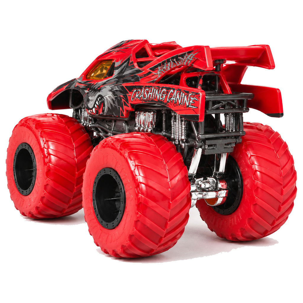 Hot Wheels Monster Trucks Stripes Earned: Crashing Canine Truck 3/4