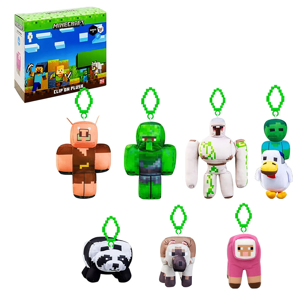 Minecraft Clip On Plush Series 2 (styles vary)