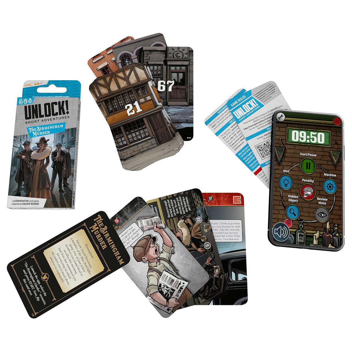Unlock! Short Adventures 9: The Birmingham Murder Card Game