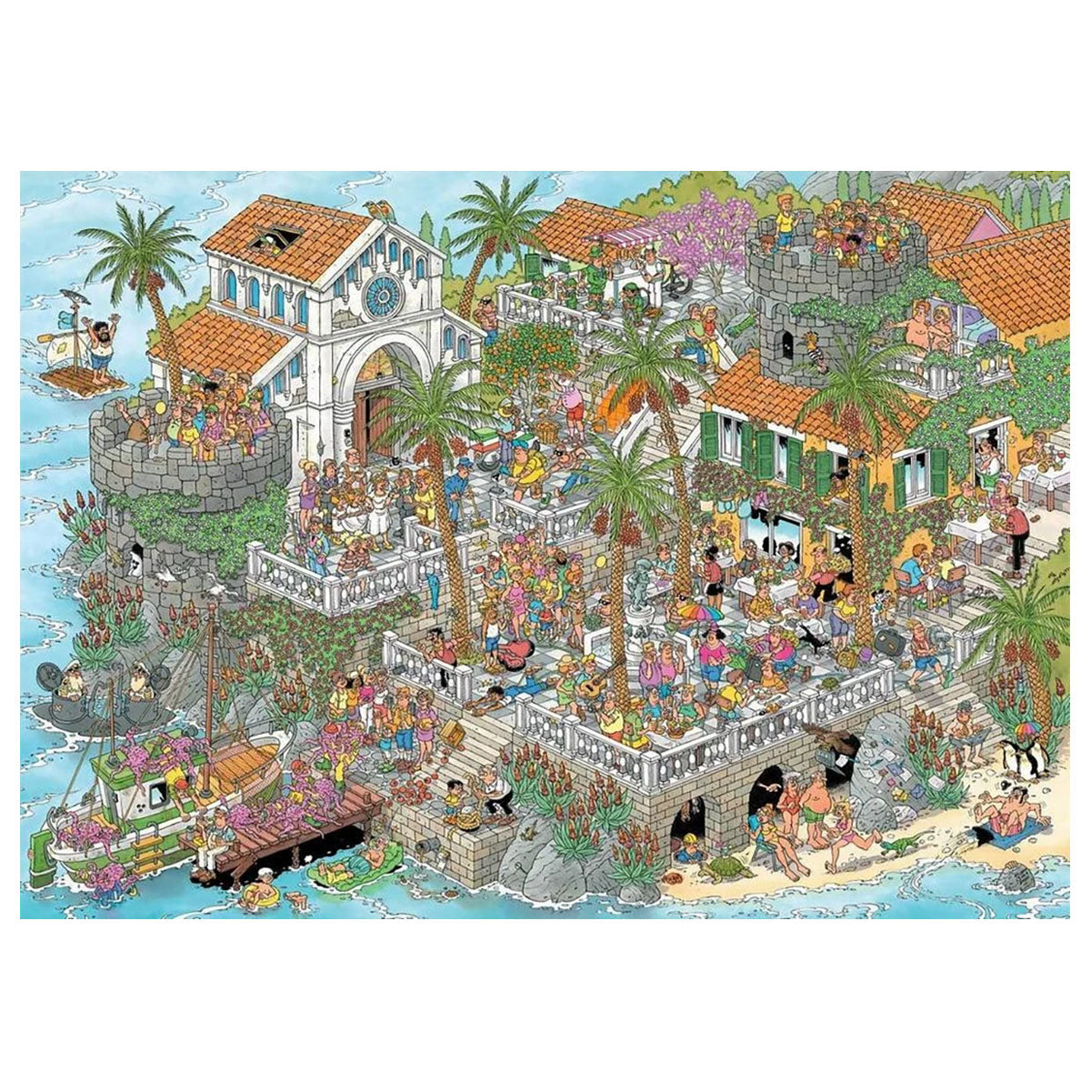 Jan van Haasteren Vive la Méditerranée! 1000 Piece Comic Jigsaw Puzzle