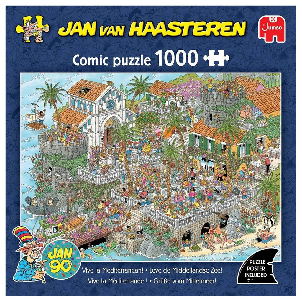 Jan van Haasteren Vive la Méditerranée! 1000 Piece Comic Jigsaw Puzzle