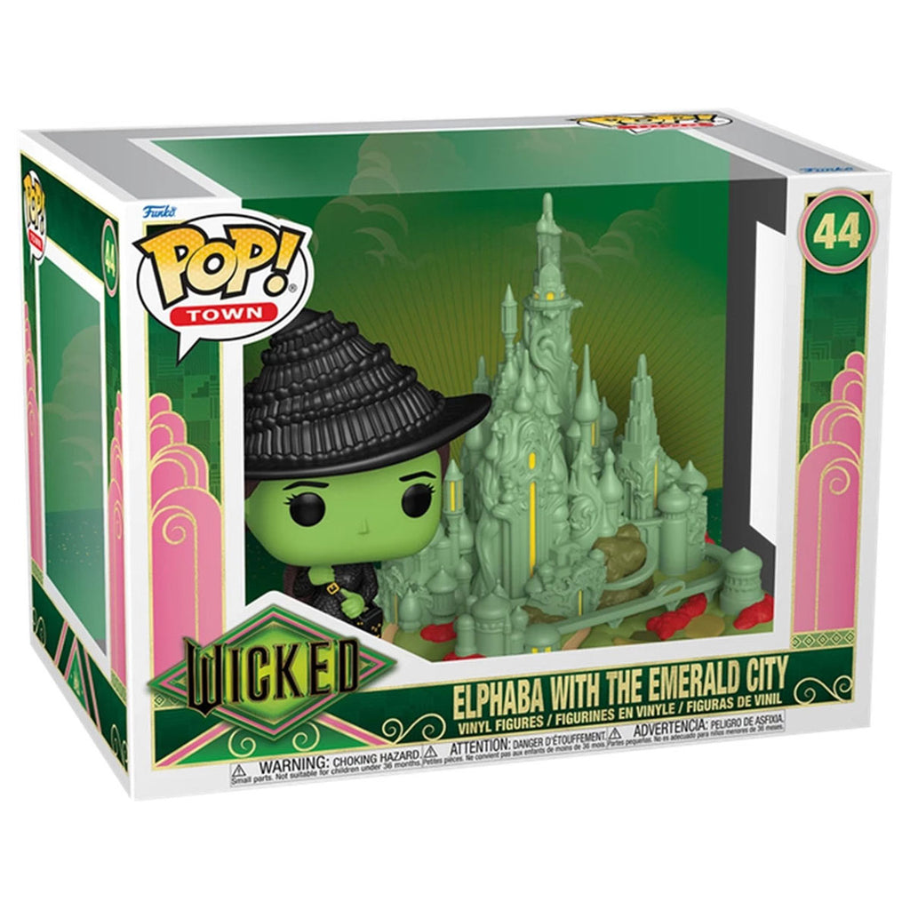 Funko Pop! Town: Wicked: Elphaba with the Emerald City Vinyl Figures #44