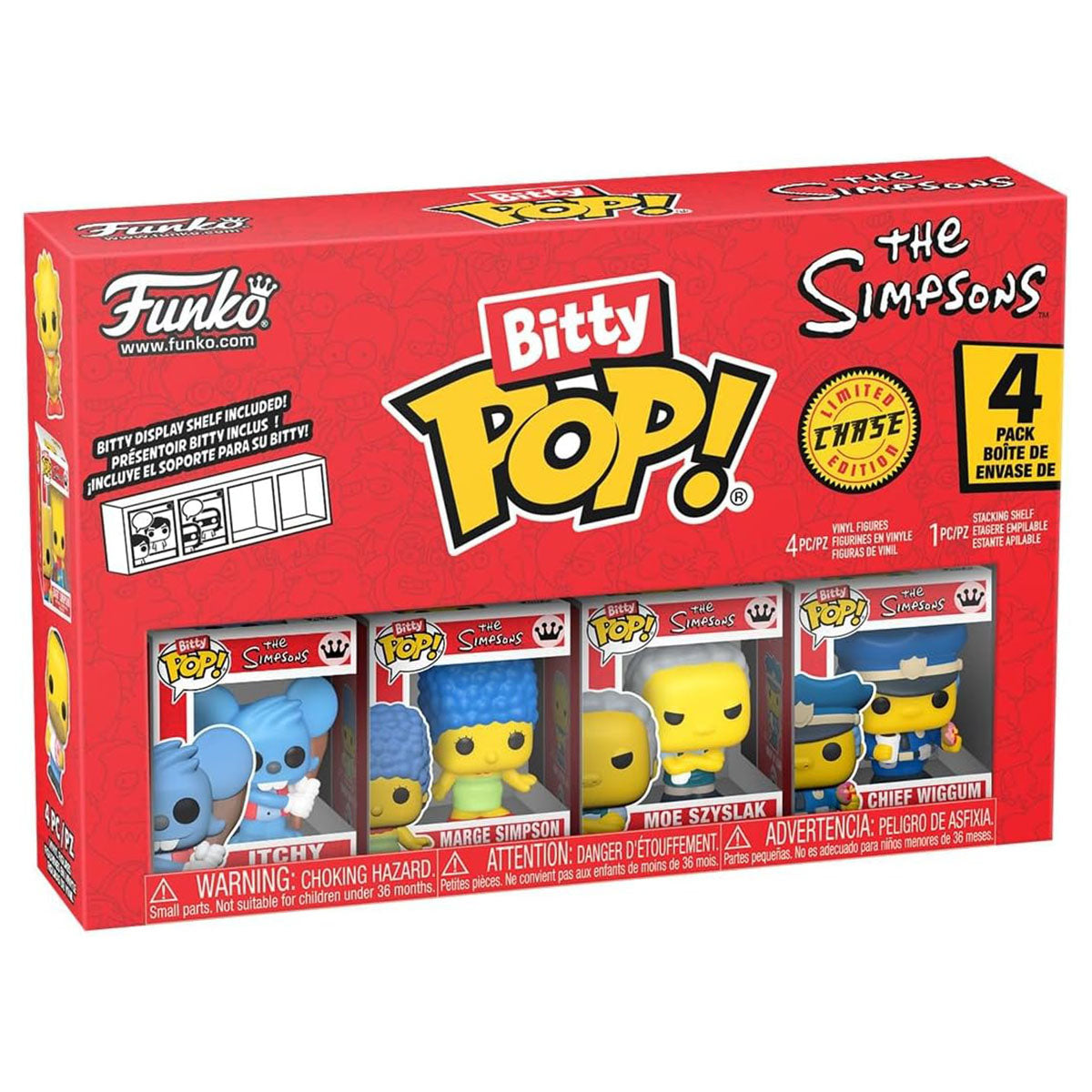 Funko Bitty Pop! The Simpsons Mini Figures Series 2 Chase Edition (4 Pack)