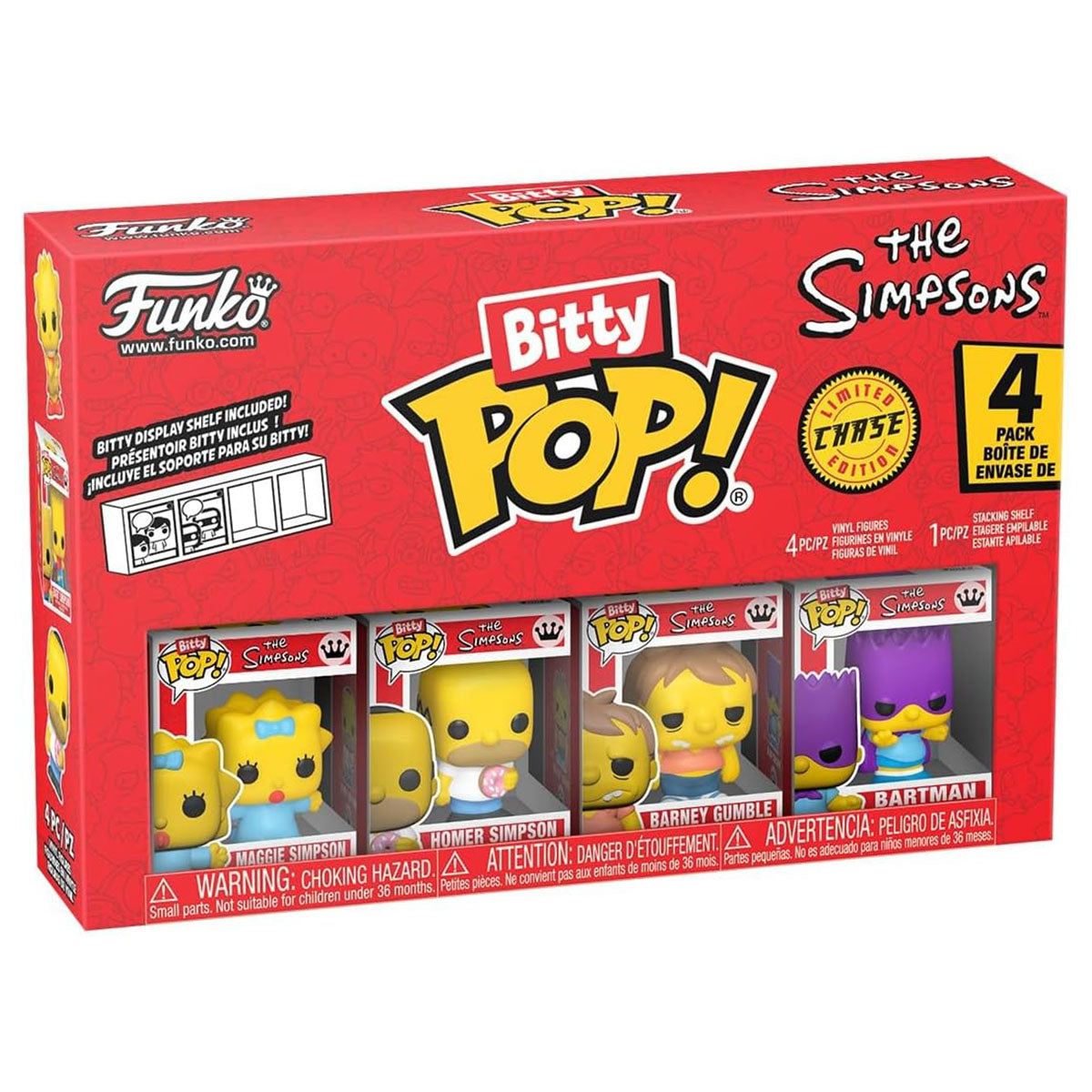 Funko Bitty Pop! The Simpsons Mini Figures Series 3 Chase Edition (4 Pack)