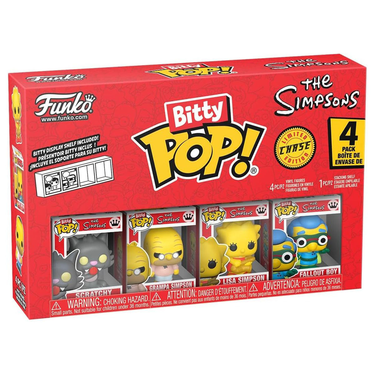Funko Bitty Pop! The Simpsons Mini Figures Series 4 Chase Edition (4 Pack)