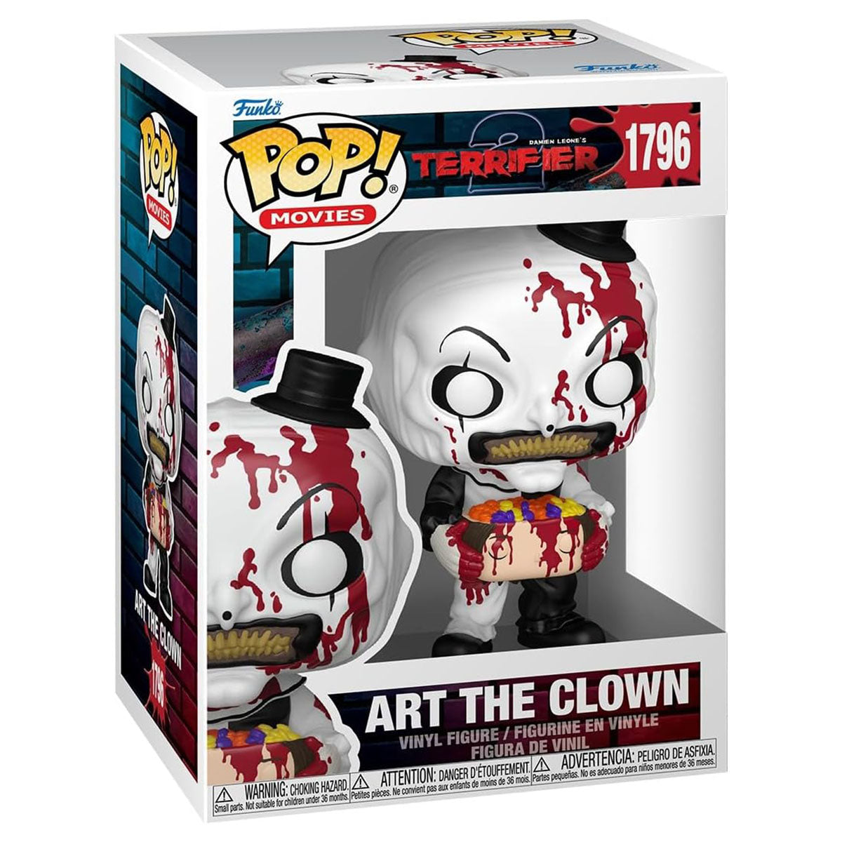 Funko POP! Movies 1796: Terrifier 2 Art The Clown with Candy Filled Head