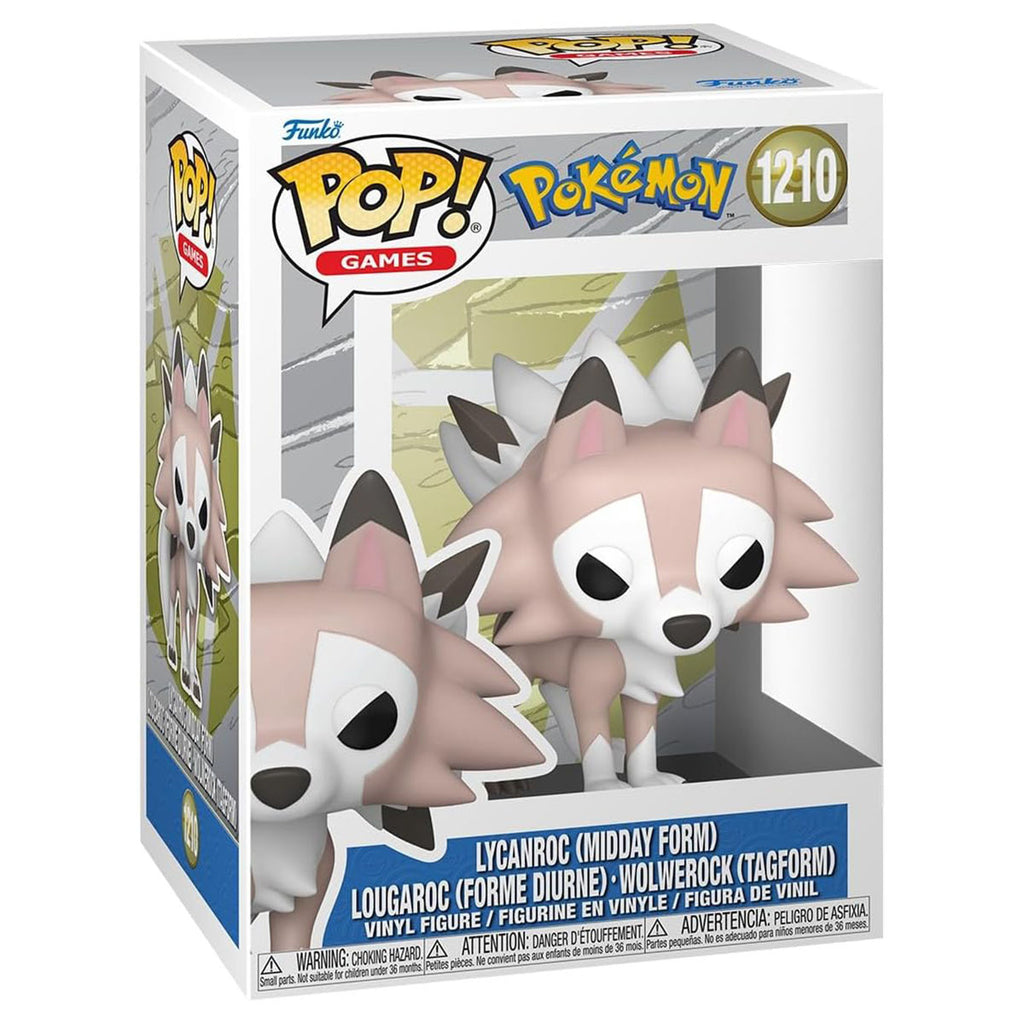 Funko Pop! Games: Pokemon: Lycanroc (Midday Form) Vinyl Figure #1210