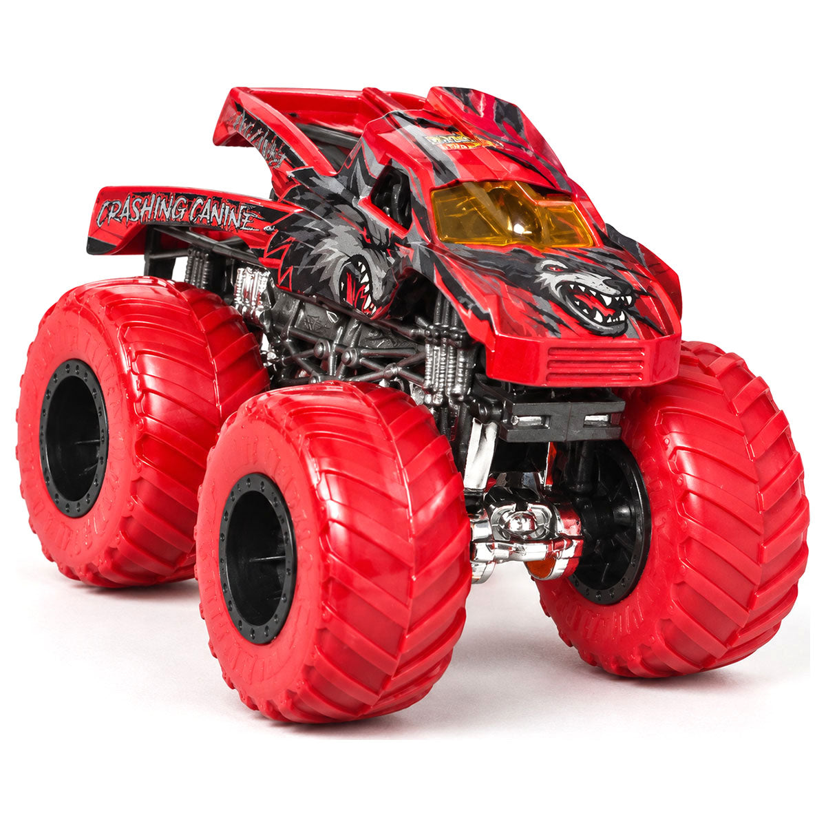 Hot Wheels Monster Trucks Stripes Earned: Crashing Canine Truck 3/4