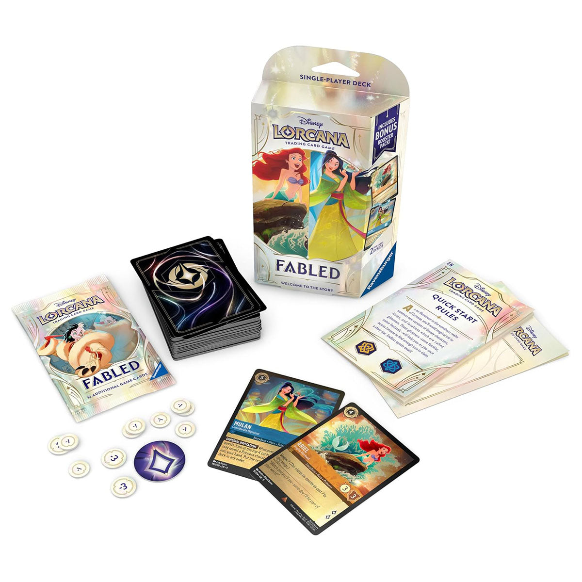 Disney Lorcana: Fabled Trading Card Game Single-Player Deck B