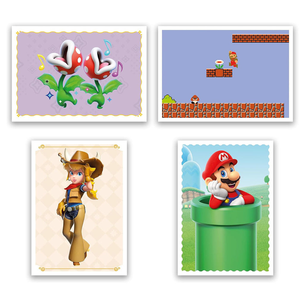 Super Mario character and foil stickers close-up