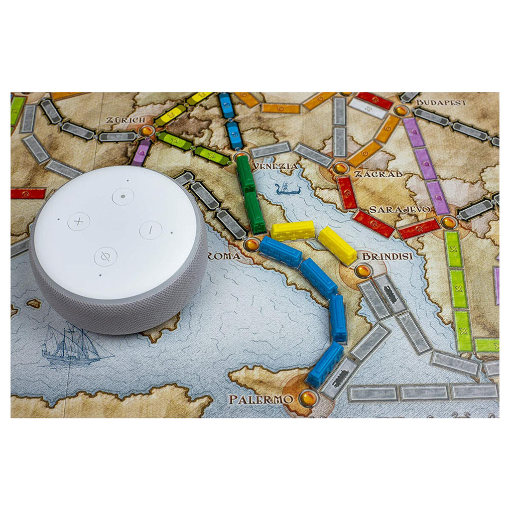 Ticket to Ride Europe family strategy board game setup