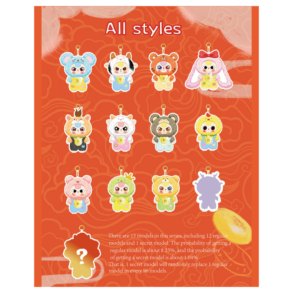 Baby Three Zodiac Blind Box - Plush Blind Box Version 2