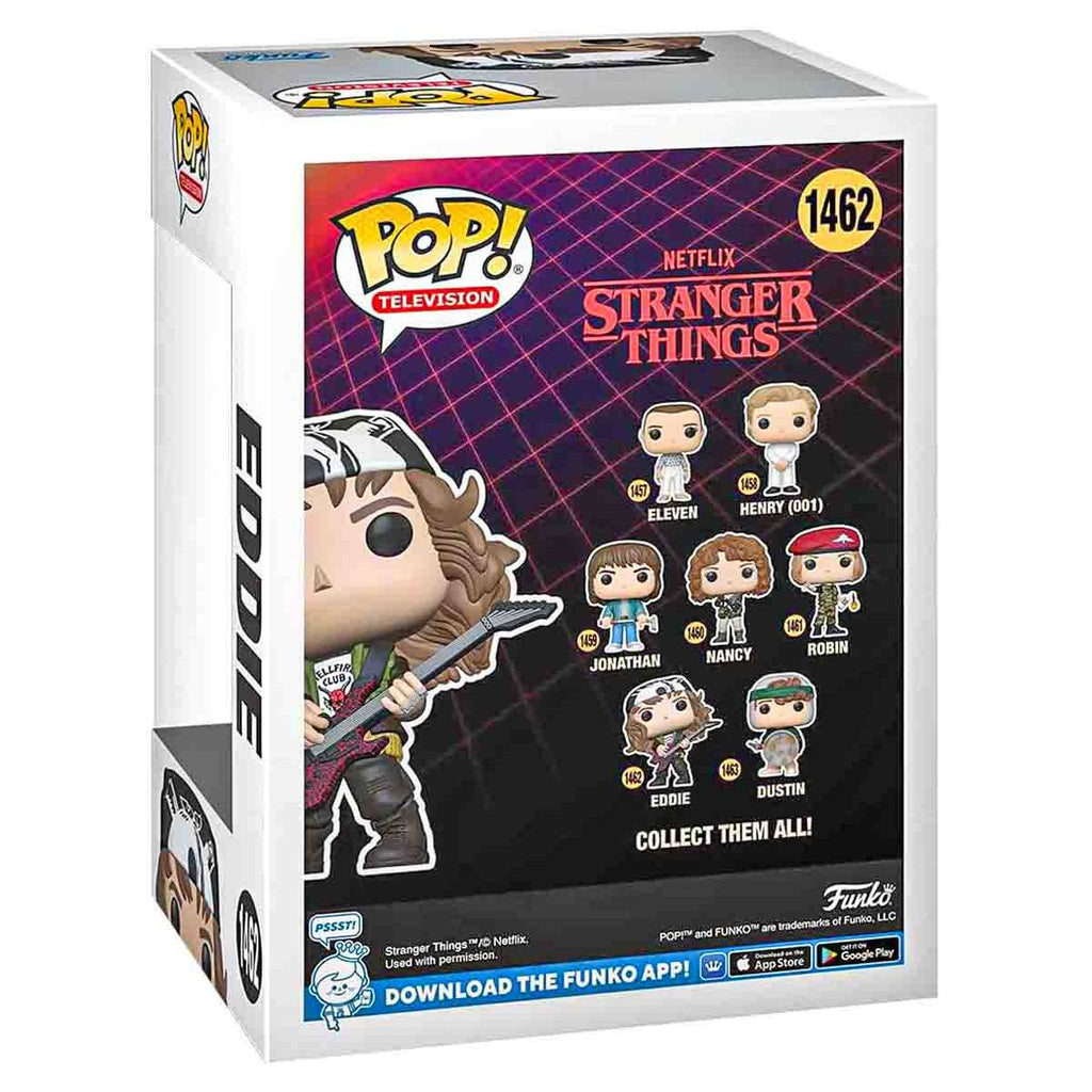 Funko Pop! Television: Stranger Things Season 4 Finale: Eddie (Guitar) Vinyl Figure #1462