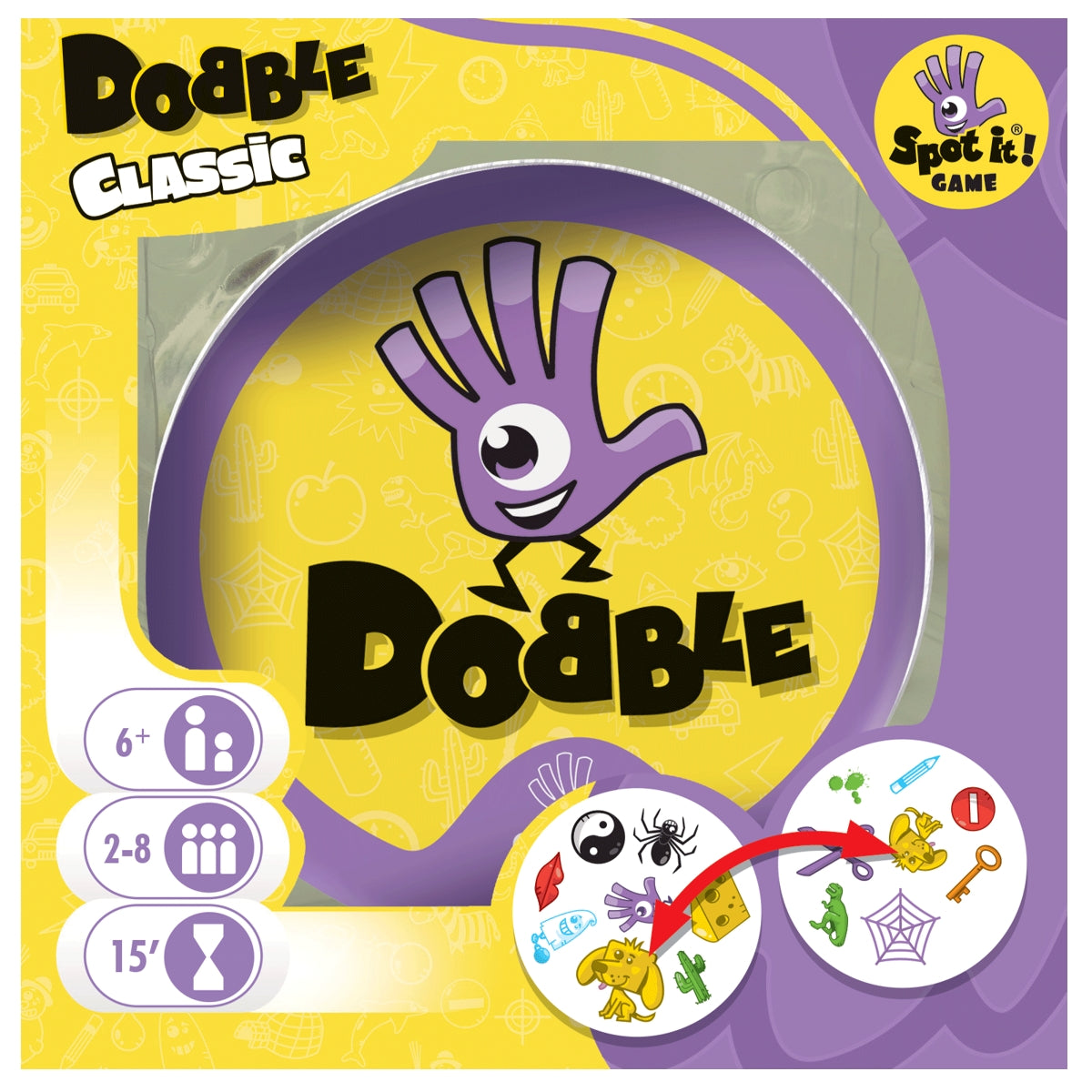 Spot It! Dobble fast-paced game for kids