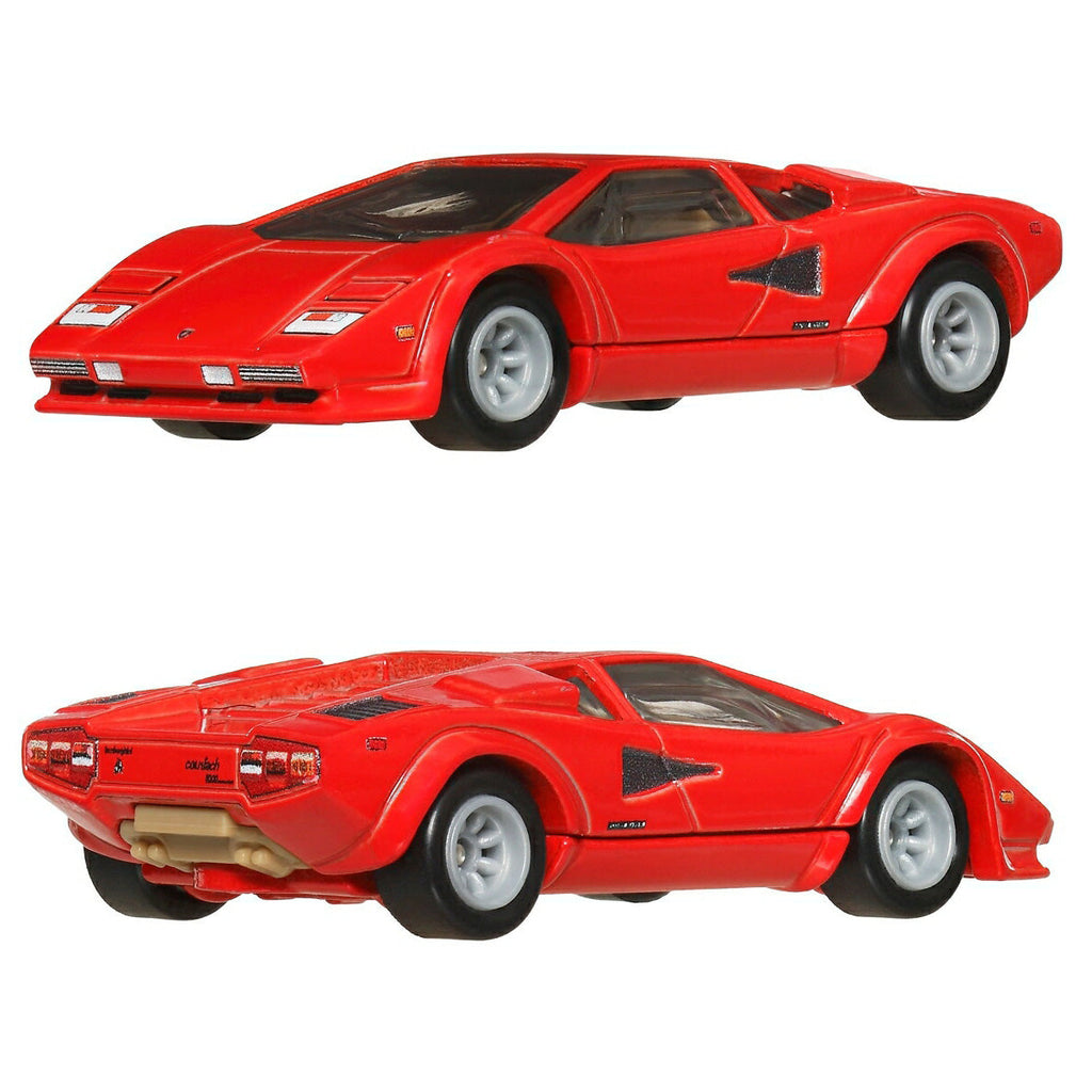 Hot Wheels Car Culture: Lamborghini Countach LP5000 QV & Lancia Stratos Zero 1:64 Cars (2 Pack)