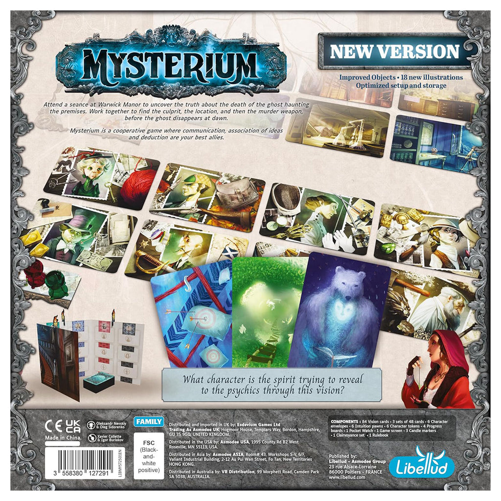 Mysterium Refresh board game box back