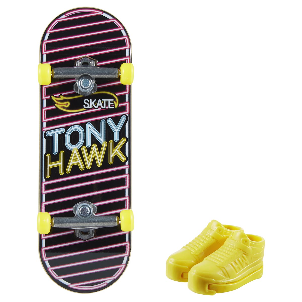 Lined Luminescence Hot Wheels Skate Fingerboard (Gnarly Neon 3/3)