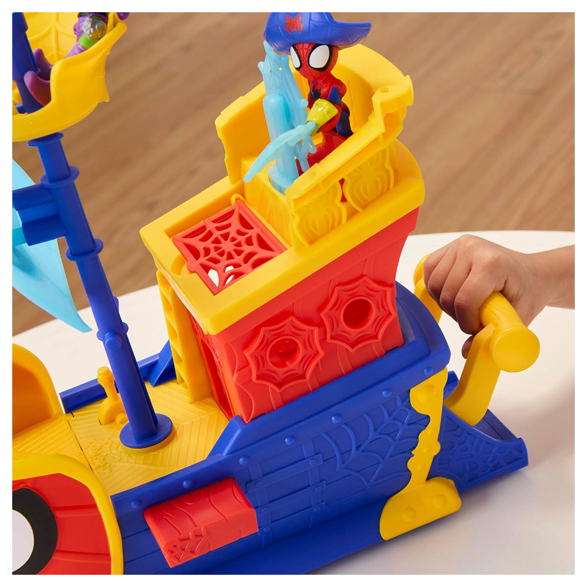 Marvel Spidey and his Amazing Friends: Water Webs Ahoy Bubble Pirate Ship Playset