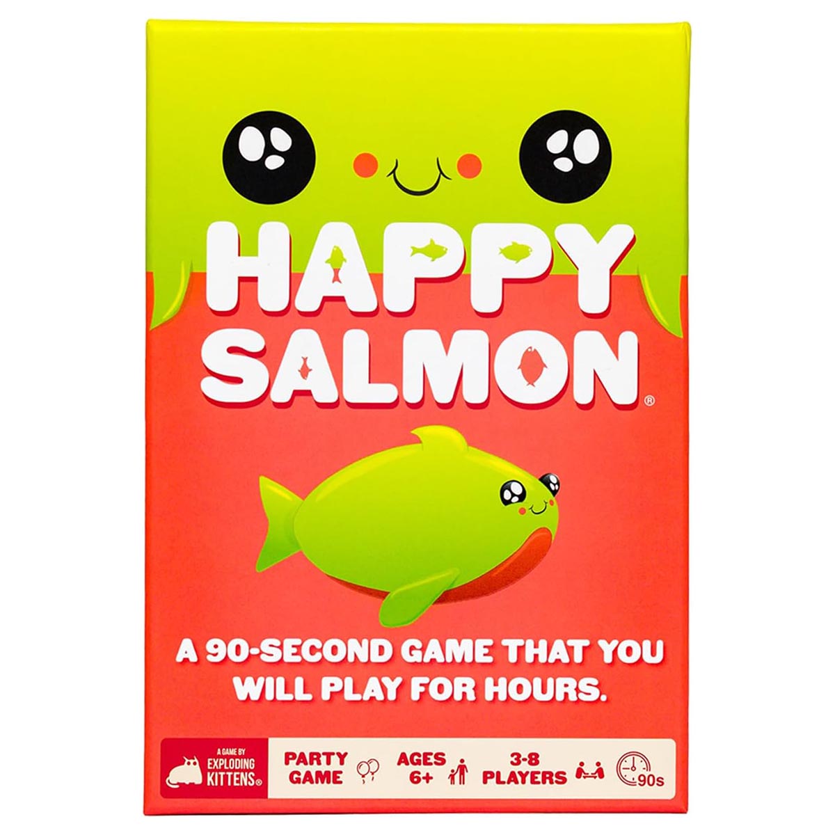 Happy Salmon Exploding Kittens party game box UK edition
