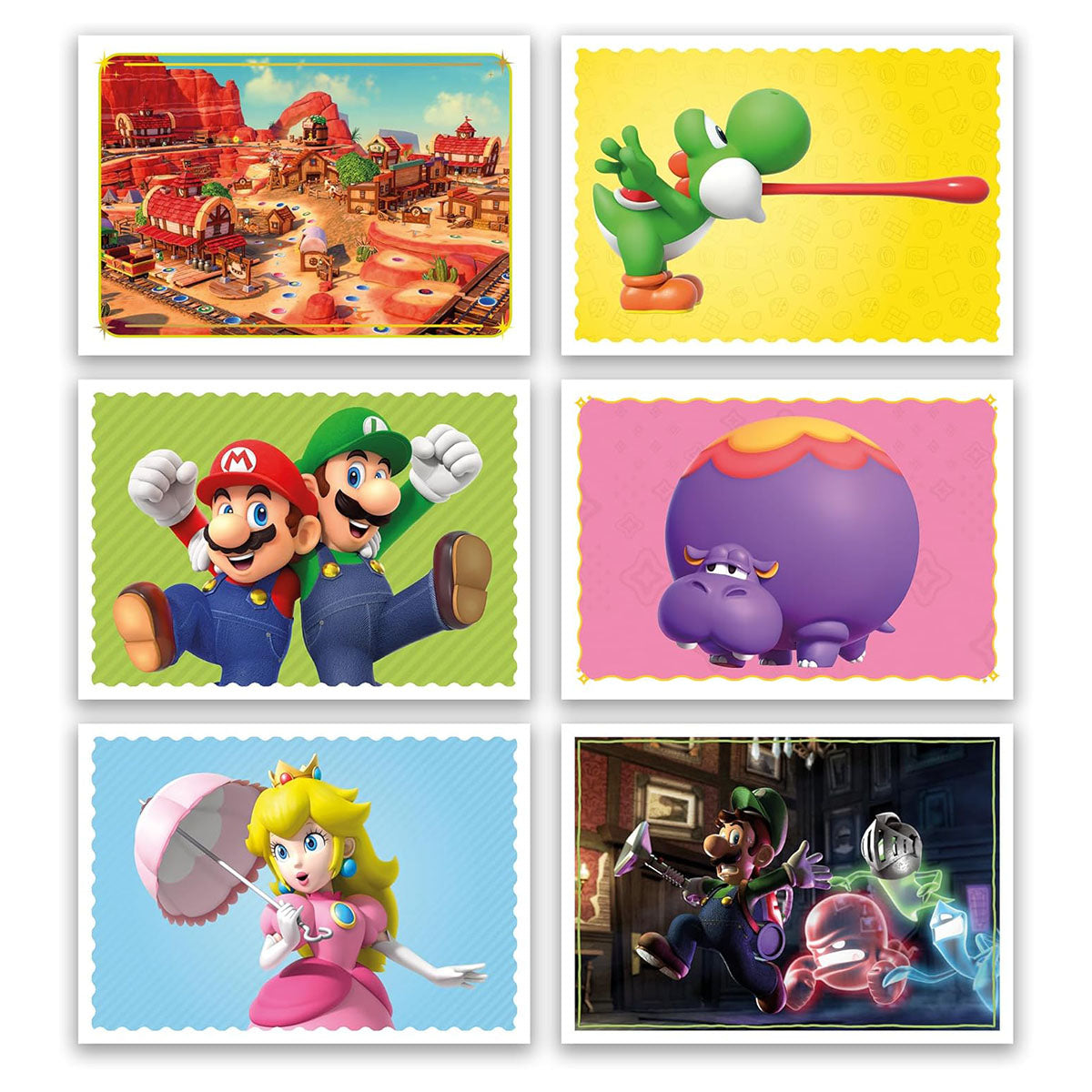 Super Mario characters and foil stickers