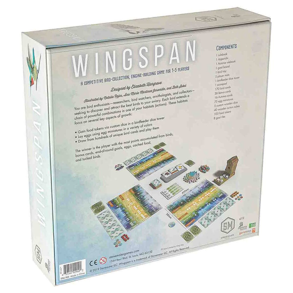Wingspan 2nd Edition board game box