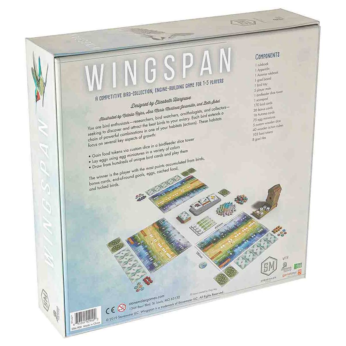 Wingspan 2nd Edition board game box