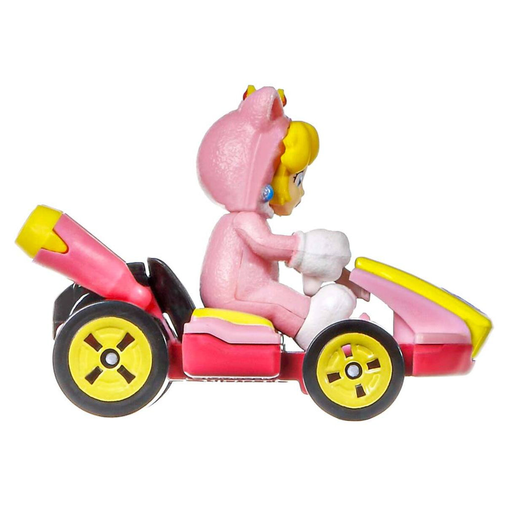 Hot Wheels Mario Kart: Cat Peach Standard Kart