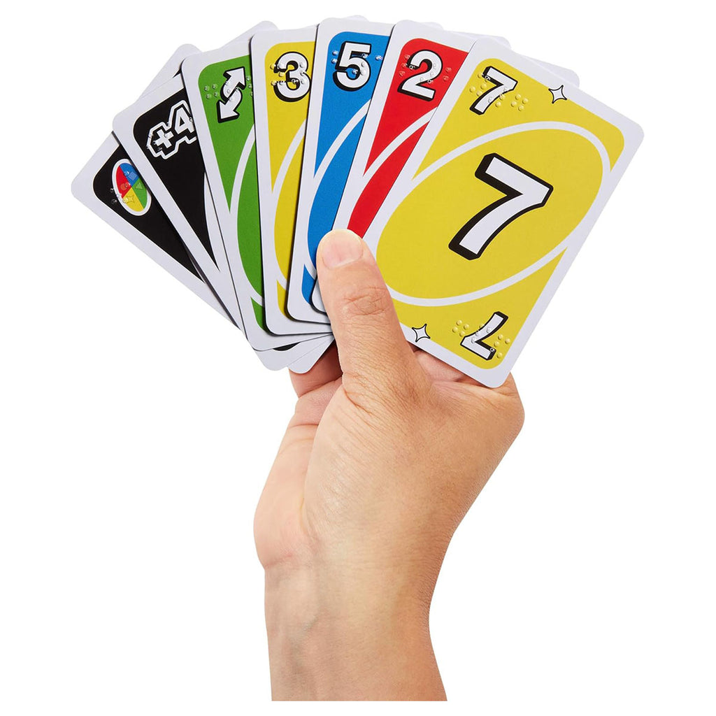 UNO Braille Family Card Game, Specially Designed for Visually Impaired