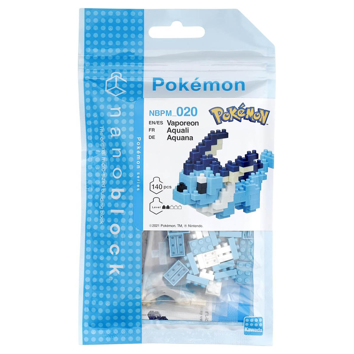 Nanoblock PokÃ©mon: Vaporeon Micro-Sized Building Set