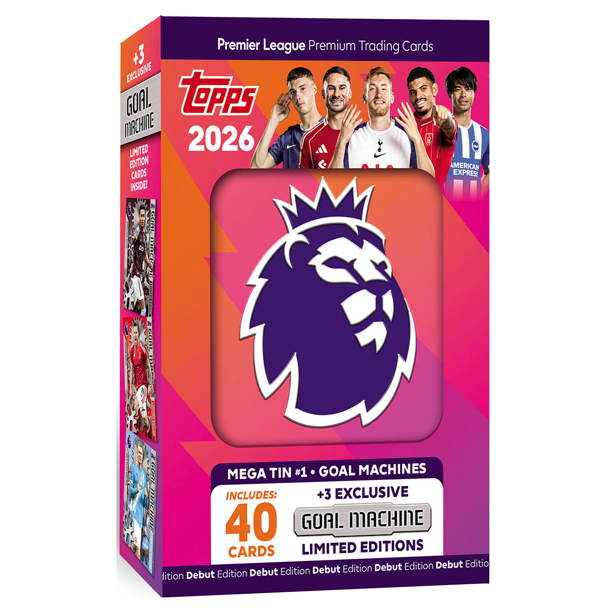 Topps Premier League 2025/26 Premium Trading Cards Mega Tin #1 Goal Machines