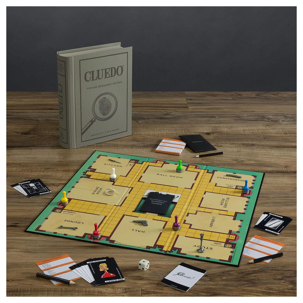 Cluedo Vintage Bookshelf UK Edition