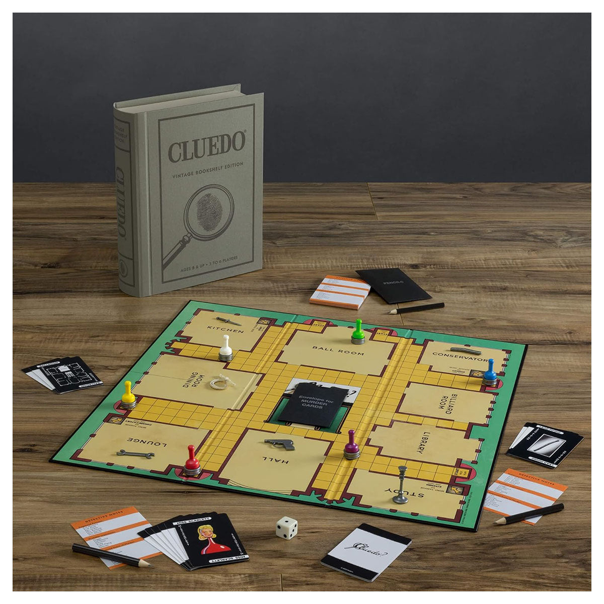 Cluedo Vintage Bookshelf UK Edition