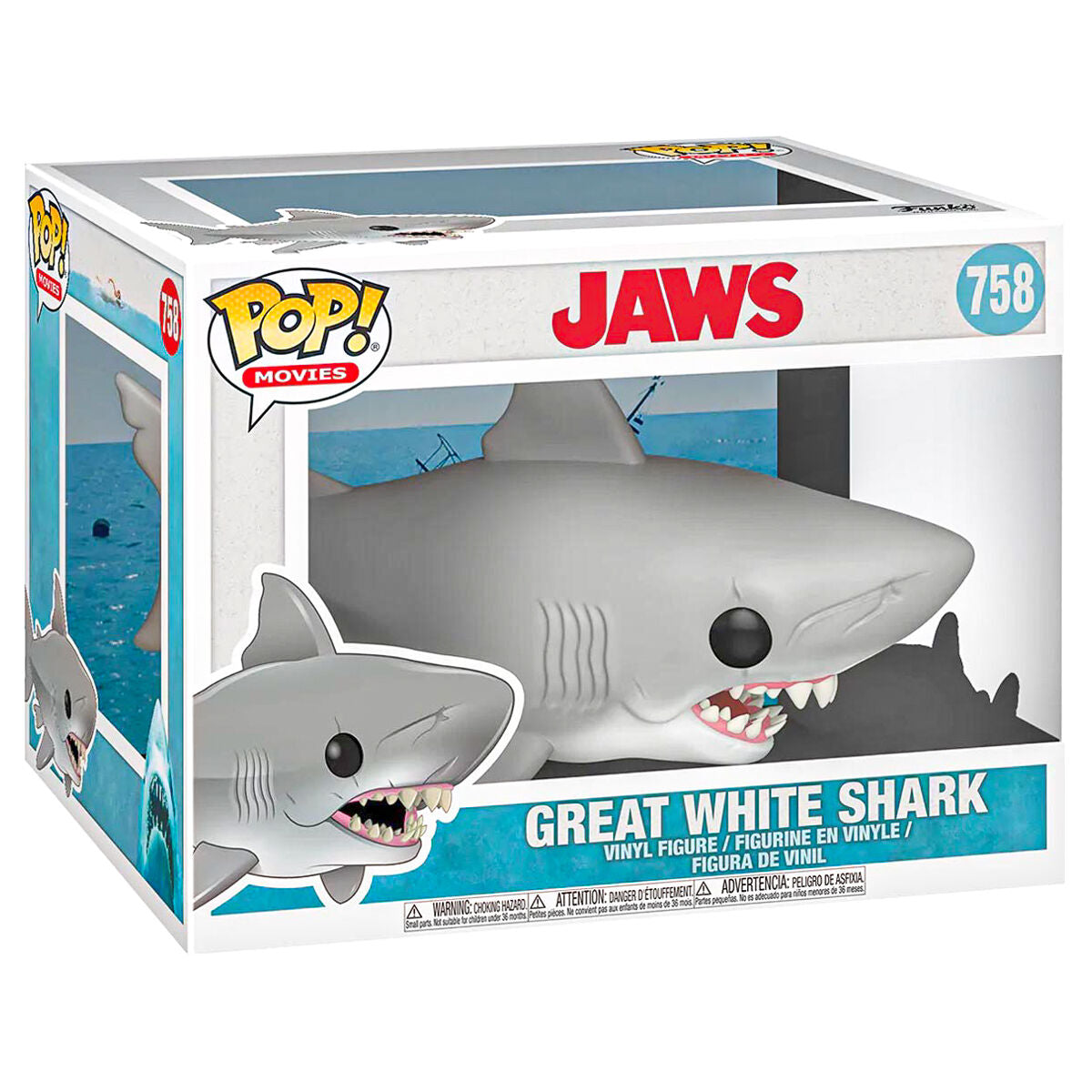 Funko Pop! Movies: Jaws: Great White Shark Vinyl Figure #758