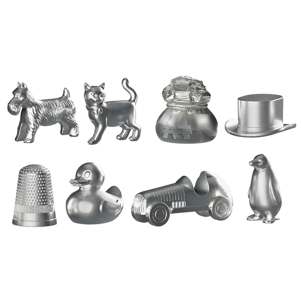 Monopoly gameplay board properties money tokens setup