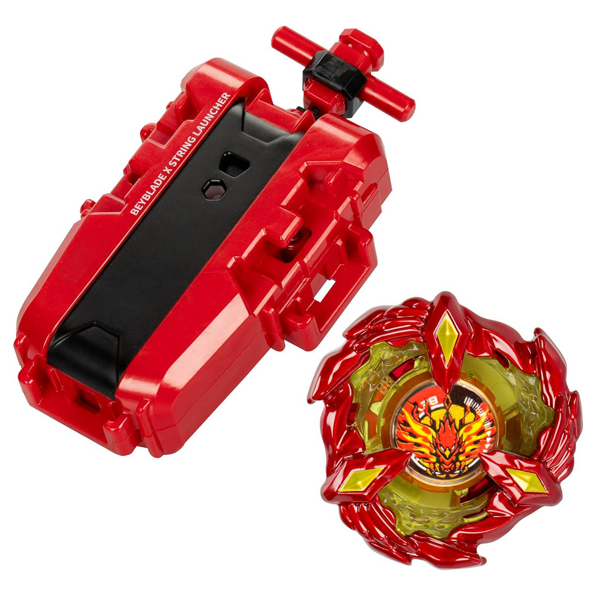 Beyblade X: Deluxe String Launcher & Soar Phoenix 9-60GF Attack Type Set