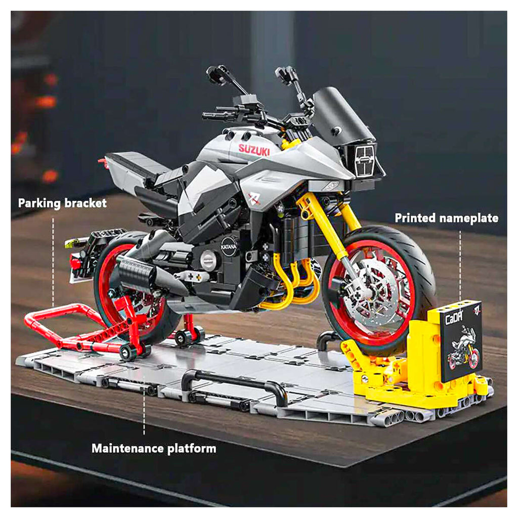 CaDA Suzuki Katana Motorcycle 1104 Piece Building Set