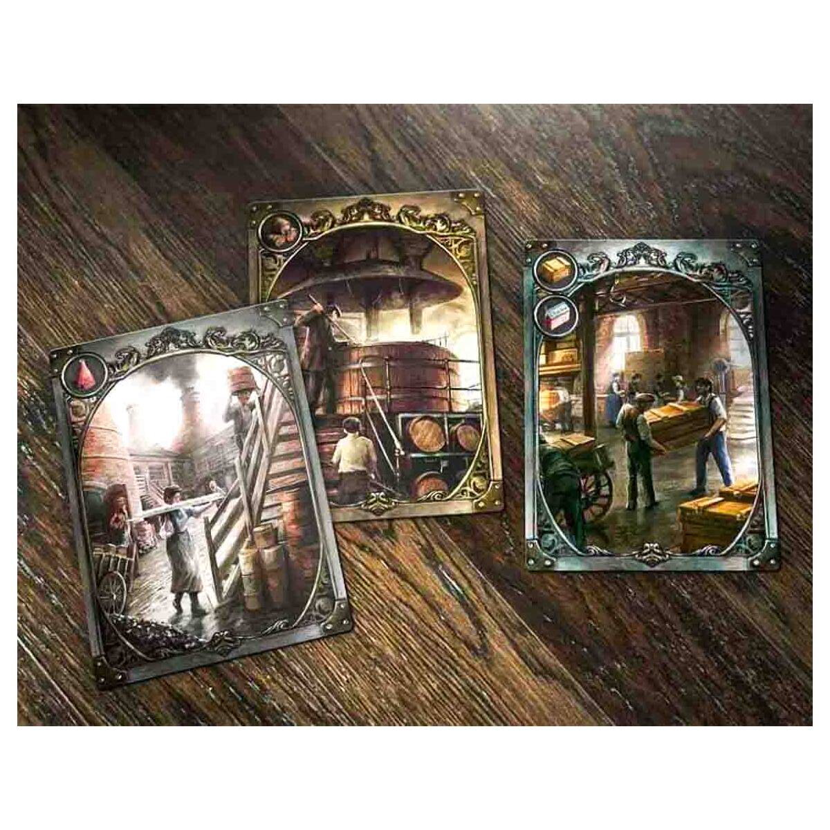 Brass: Birmingham resource tokens and player mats